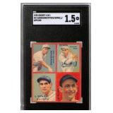 1935 Goudey 4-in-1 #1 Baseball Card SGC 1.5