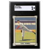 1941 Play Ball #6 Carl Hubbell Baseball Card SGC 1