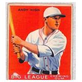 1933 Goudey Andy High Baseball Card #182