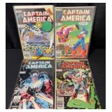 (4) 1985-86 Captain America Comic Books