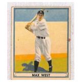 1941 Play Ball Max West Baseball Card