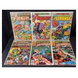 (6) 1970s Marvel Comic Books
