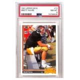 1991 Upper Deck Brett Favre Rookie Card #13 PSA 8