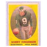 1958 Topps Sonny Jurgensen #90 Football Card