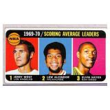 1969-70 NBA Scoring Average Leaders Card