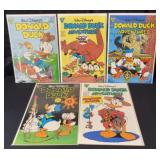 (5) 1988-89 Donald Duck Disney Comic Books