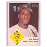 1963 Fleer Bob Gibson Baseball Card crease free