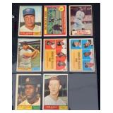 (8) 1961 Topps Baseball Hall of Fame Cards