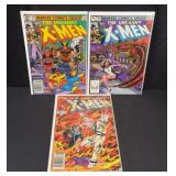 (3) 1980s Marvel X-Men Comic Books