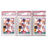 (3)1989 Score Traded Ken Griffey Jr. RC PSA 9