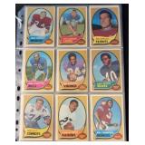 (45) 1970 Topps Football Cards
