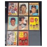 (8) 1962 Topps Baseball Hall of Fame Cards