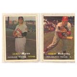 1957 Topps Baseball Cards: Early Wynn/Roberts