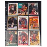 (9) Michael Jordan Basketball Cards