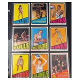 1972-73 Topps Basketball HOF (9 Cards)