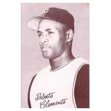 1947-66 Roberto Clemente Exhibit Card Stat Back