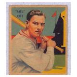 1935 Diamond Star Gum Mel Ott crease free