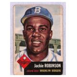 1953 Topps Jackie Robinson Creased