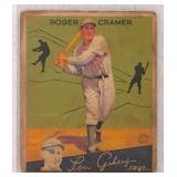 1934 Goudey Gum Roger Cramer Baseball Card