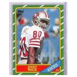 1986 Topps Jerry Rice #161 Rookie Card