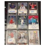 (9) 2020s Autographed Baseball Cards