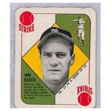 1951 Topps Red Back Hank Bauer Baseball Card