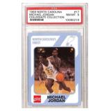 1989 North Carolina Michael Jordan Card PSA 8