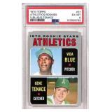 1970 Topps Athletics Rookies Blue/Tenace PSA 6