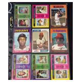 (9) 1975 Topps Baseball Star Player Cards