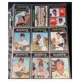 (45) 1971 Topps Baseball Cards in Nice Condition