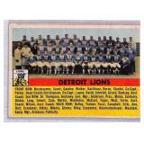 1956 Topps Detroit Lions Team Football Card