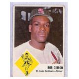 1963 Fleer Bob Gibson Baseball Card