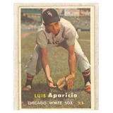 1957 Topps Luis Aparicio Red Mark On back