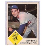 1963 Fleer Sandy Koufax Baseball Card