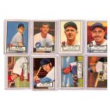 8 1952 Topps Baseball Cards