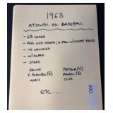(68) 1968 Atlantic Oil Cards in Nice Condition