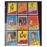 1971-72 Topps Basketball Card Sheet (9 Cards)