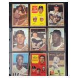 (9) 1962 Topps Baseball Mixed Grade Hall of Fame