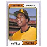 1974 Topps Dave Winfield RC crease free