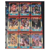 (9) 1986 Fleer Basketball Rookie Cards