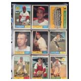 (36) 1961 Topps Baseball Cards in Nice Condition