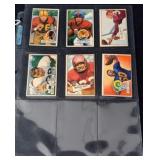 10 Vintage Bowman Football Cards
