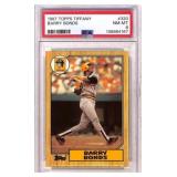 1987 Topps Tiffany Barry Bonds RC PSA 8