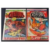 (2) 1972 Marvel Comics Creatures on the Loose