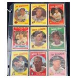 (18) 1959 Topps Baseball Cards
