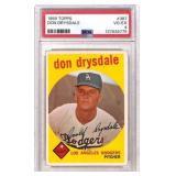 1959 Topps Don Drysdale #387 Baseball Card PSA 4