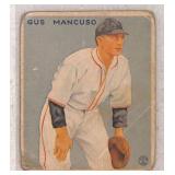 1933 Goudey Gum Gus Mancuso Baseball Card