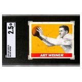 1948 Leaf Gum Co. #58 Art Weiner RC SGC 2.5