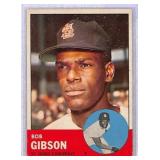 1963 Topps Bob Gibson Baseball Card #415