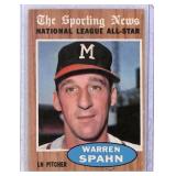 1962 Topps Warren Spahn Baseball Card #399
